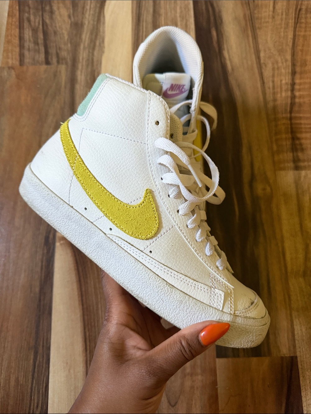 Nike White High-Top Sneaker
